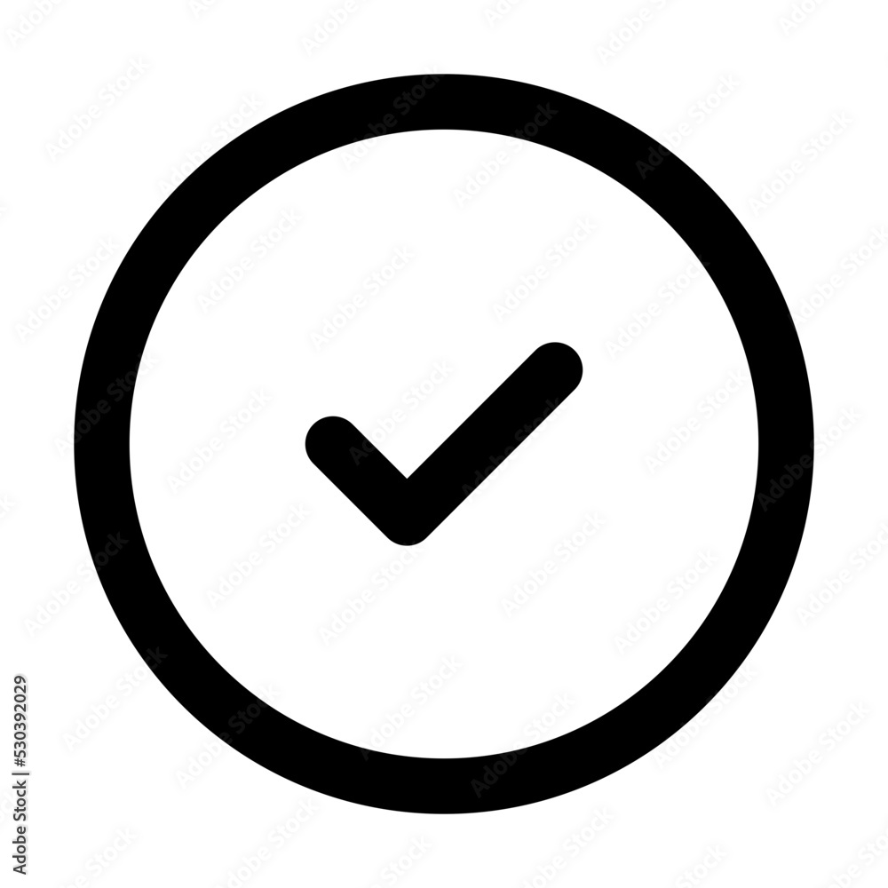 done icon, vector interface done icon, vector interface