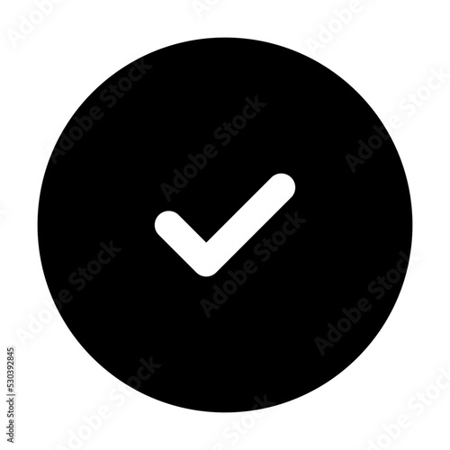 done icon, vector interface