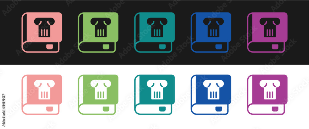 Set History book icon isolated on black and white background. Vector Set History book icon isolated on black and white background. Vector