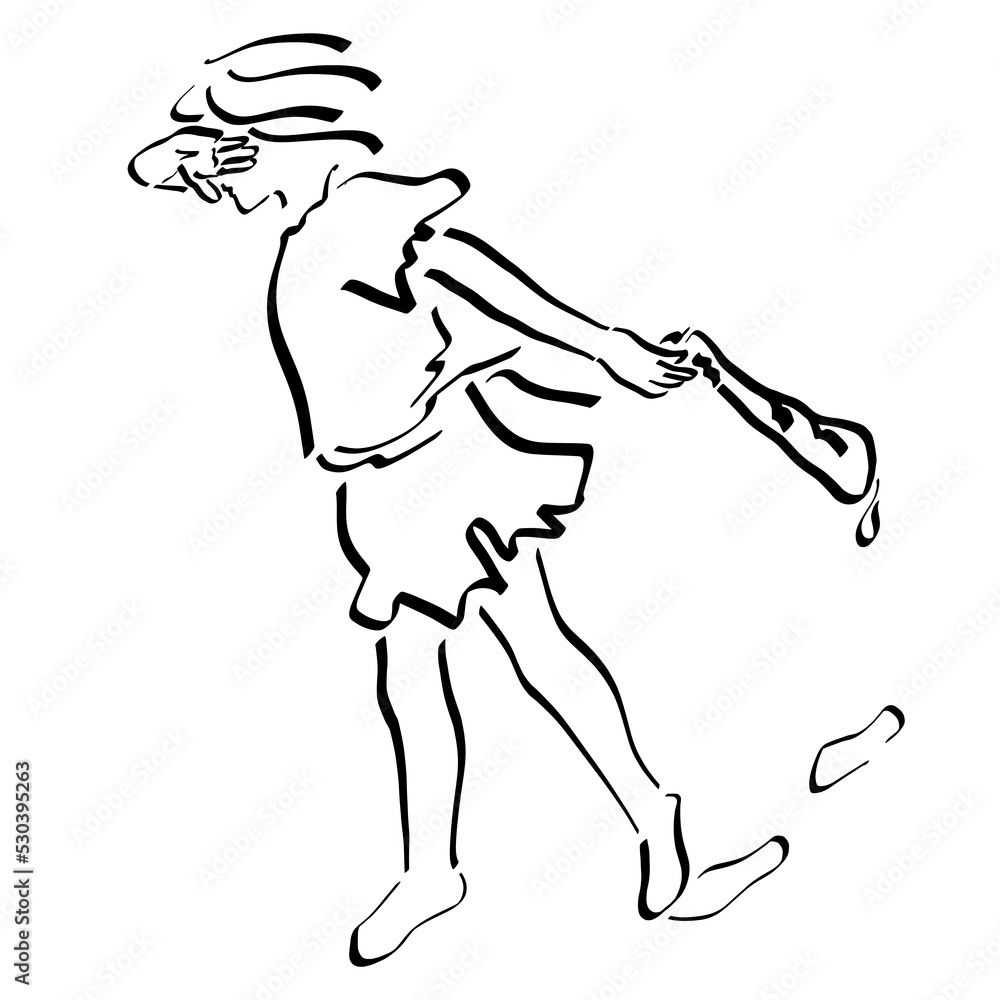 outgoing cain who killed his brother covers his face with his hand, sin and outcast, black outline outgoing cain who killed his brother covers his face with his hand, sin and outcast, black outline