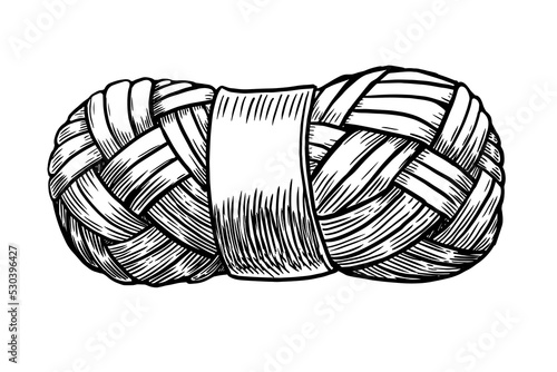 knitting threads vector illustration isolated on white background