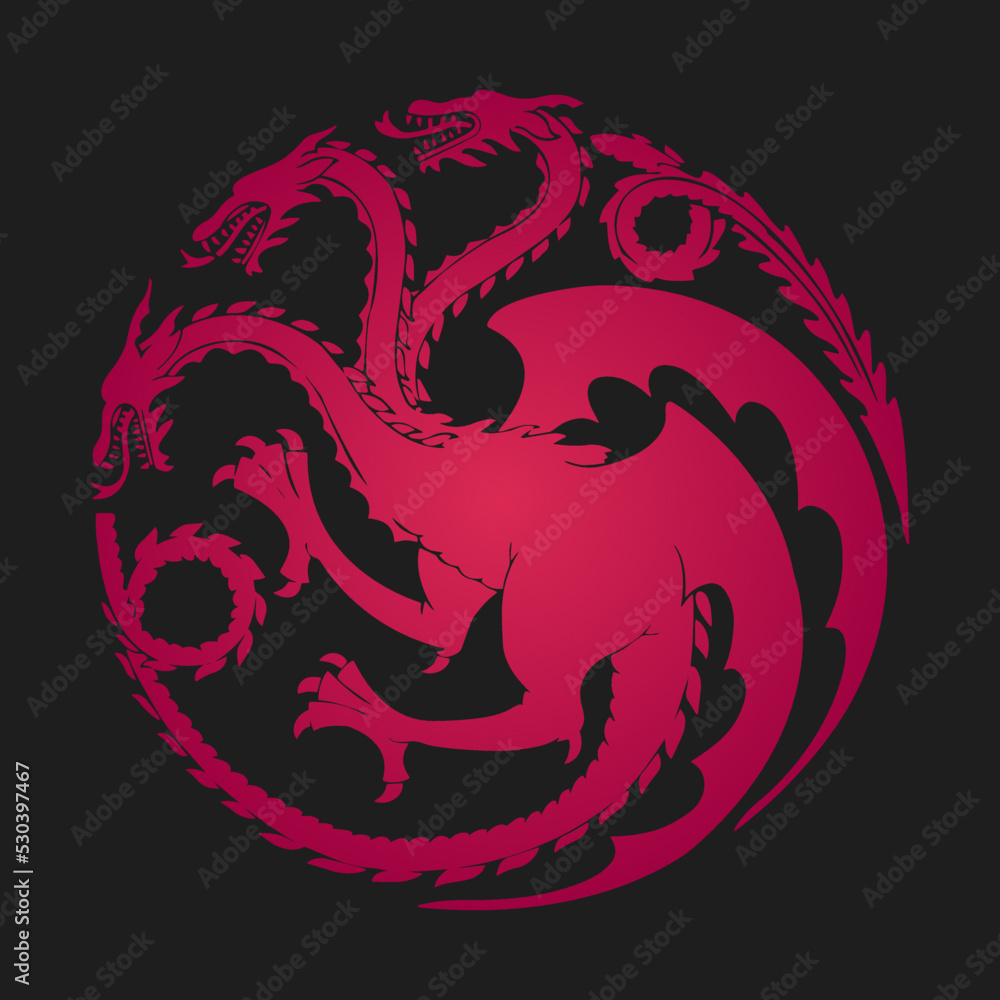 Portachiavi Ufficiale La Nobile Collezione – Targaryen Sigil, Gun Metal, Metallo, Per Fan Del Trono Di Spade
