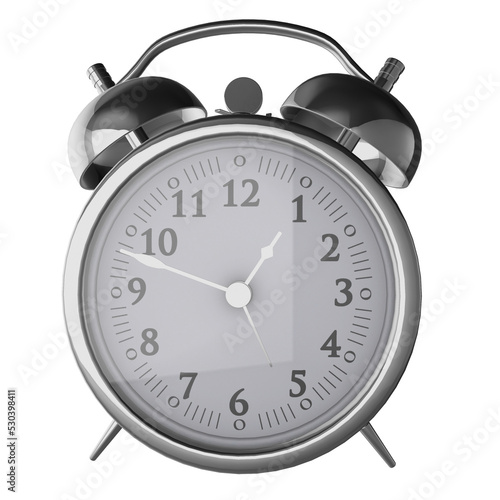 Alarm Clock Silver Retro