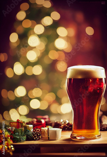 glass of beer on a table