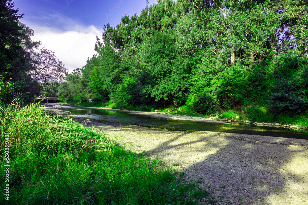 The Laborec River on the territory of Slovakia creates a beautiful natural environment