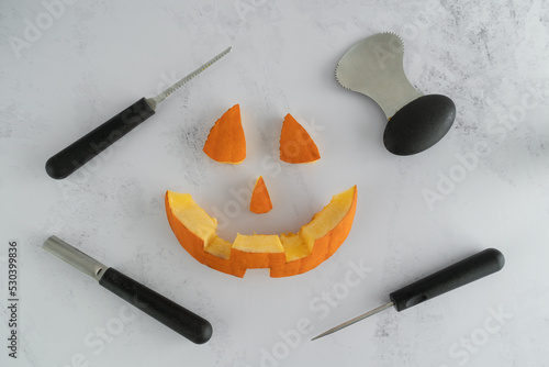 Slika na platnu Halloween pumpkin pieces