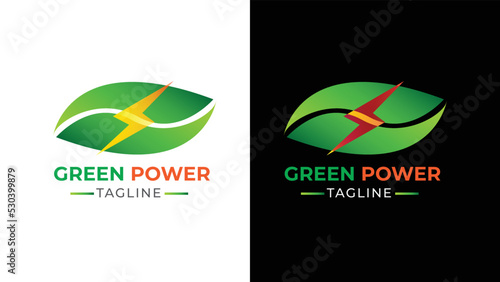 Abstract Green Logo Design