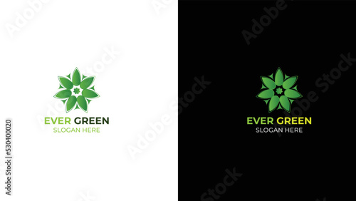 Abstract Green Logo Design