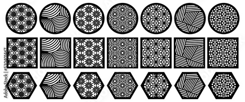 21 Coasters. Decorative Coasters Designs. Laser Cut Coasters