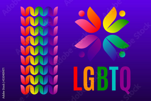 Lgbtq symbol sign backgroun...