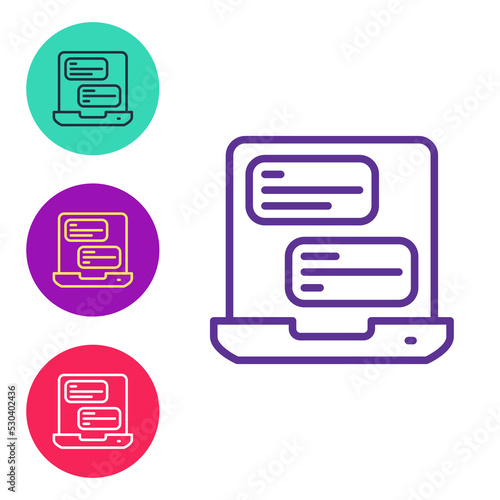 Set line Taxi mobile app icon isolated on white background. Mobile application taxi. Set icons colorful. Vector