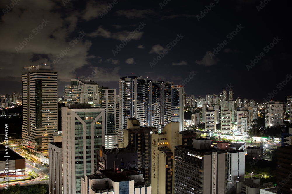 Obraz premium city skyline at night