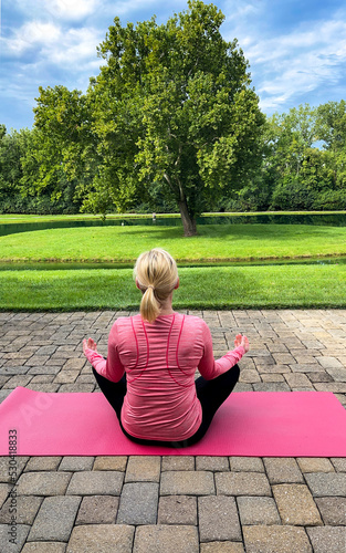 Tree of life. Meditation. Vertical.