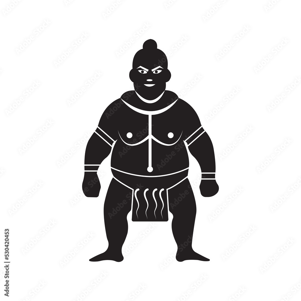 Japanese most wrestler martial icon | Black Vector illustration | Japanese most wrestler martial icon | Black Vector illustration |