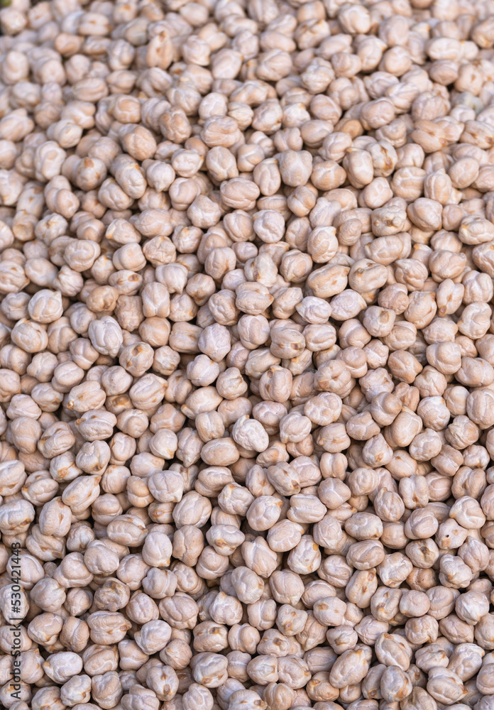 Background texture of dried chickpeas Background texture of dried chickpeas