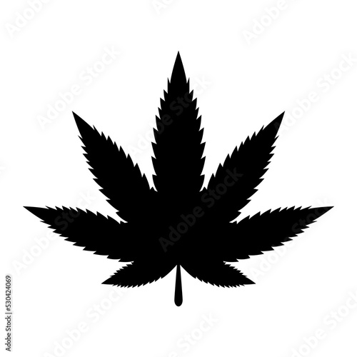 Marijuana icon. Vector illustration isolated on white background