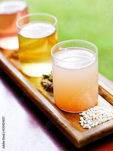 Three herbal elixirs, served warm with each meal, help to cleanse and detoxify the body. 