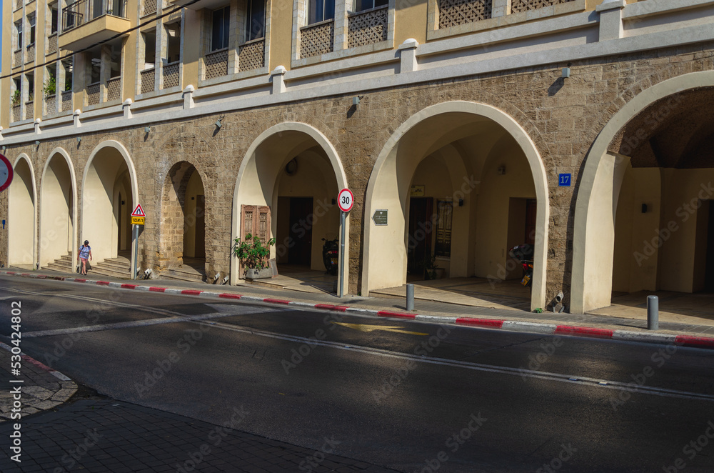 Arcs street in the old town Arcs street in the old town