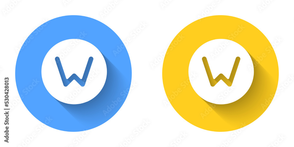 White Compass north icon isolated with long shadow background. Windrose navigation symbol. Wind rose sign. Circle button. Vector White Compass north icon isolated with long shadow background. Windrose navigation symbol. Wind rose sign. Circle button. Vector