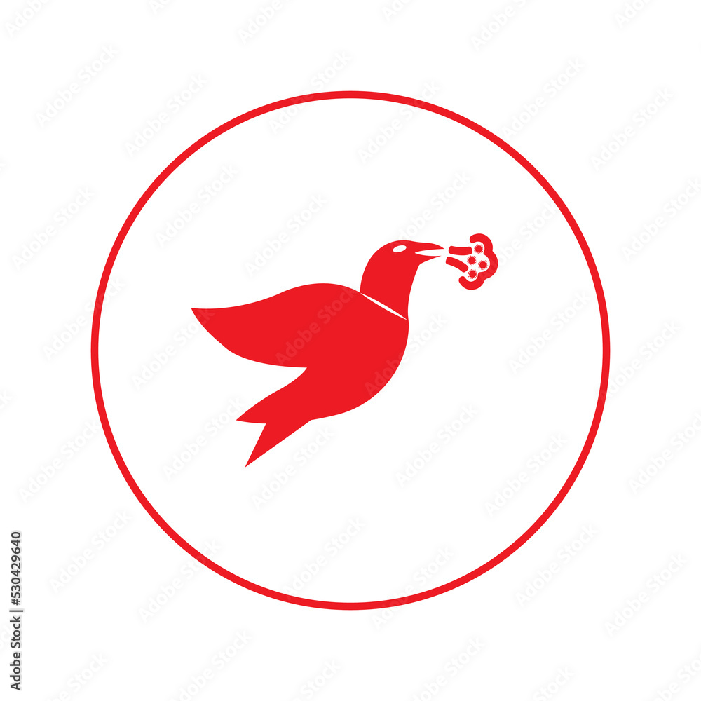 Avian flu sick bird icon | Circle version icon | Avian flu sick bird icon | Circle version icon |