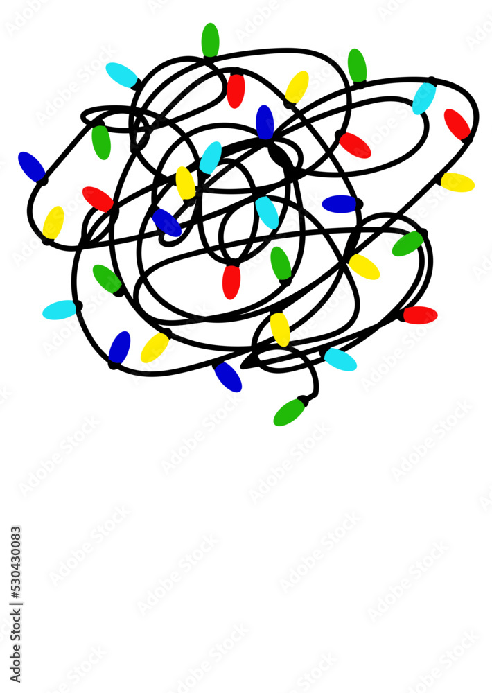 Knot of christmas lights clipart svg Knot of christmas lights clipart svg