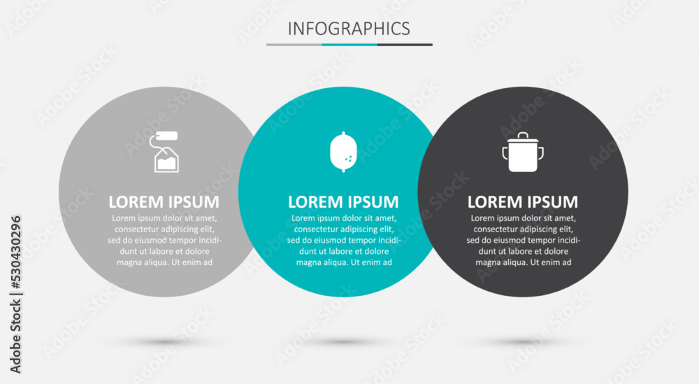 Set Lemon, Tea bag and Cooking pot. Business infographic template. Vector Set Lemon, Tea bag and Cooking pot. Business infographic template. Vector
