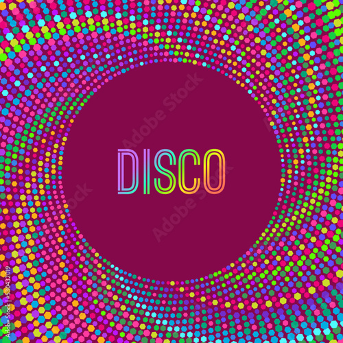 Illustration design disco retro vector. abstract flyer