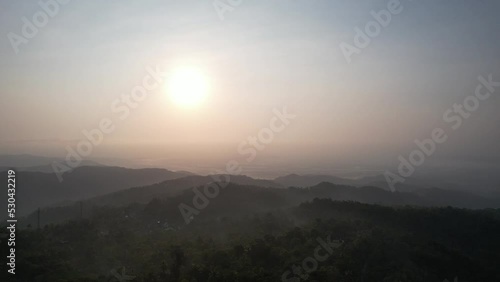 Wallpaper Mural Aerial Sunrise in Kulon Progo Indonesia Torontodigital.ca