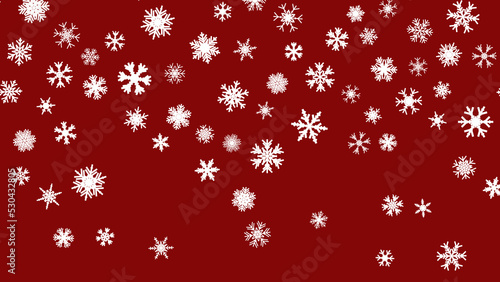 Red Christmas background snow illustration xmas. design ornament