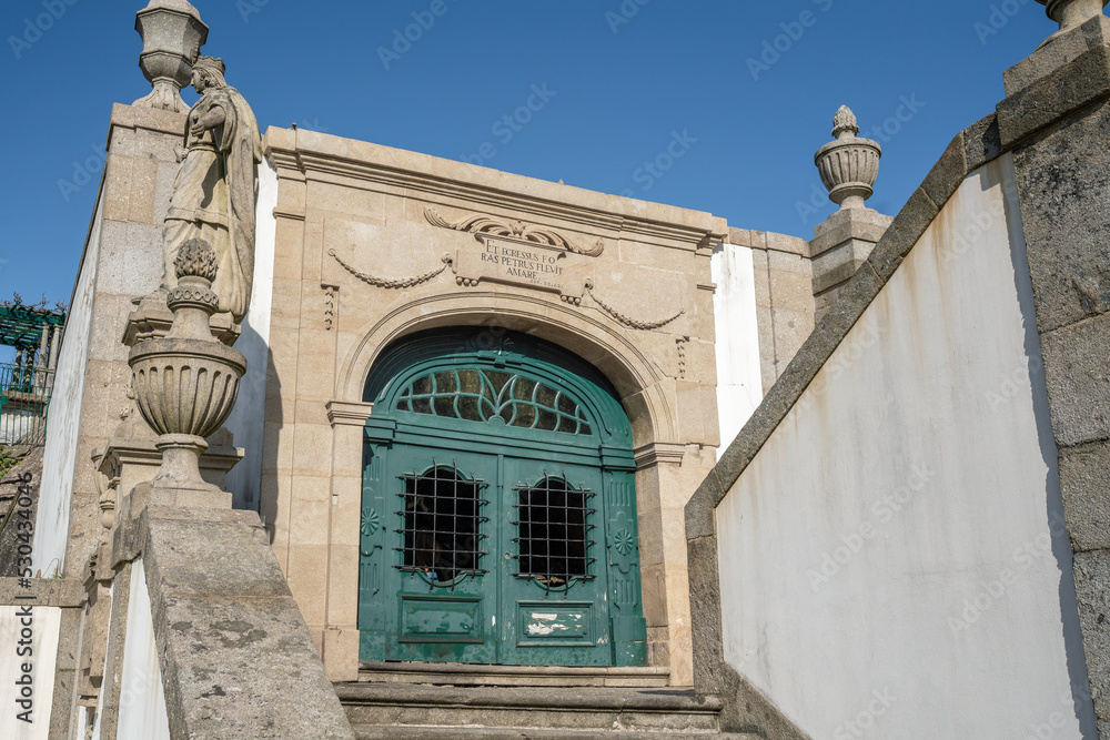 Obraz premium Saint Peter Chapel in Three Virtues Stairway at Sanctuary of Bom Jesus do Monte - Braga, Portugal
