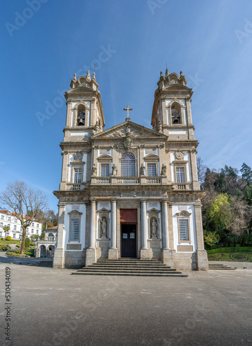 Church Basilica at Sanctuary of Bom Jesus do Monte - Braga, Portugal