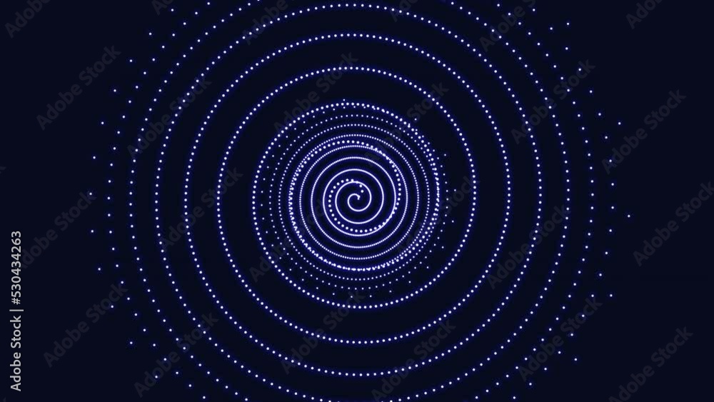 Psychedelic spiral rings and dots on dark space, abstract corporate, business and futuristic style background Psychedelic spiral rings and dots on dark space, abstract corporate, business and futuristic style background