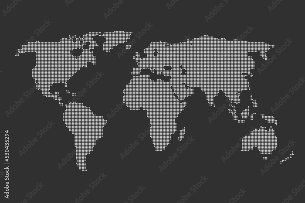 World map vector illustration of earth, asia, australia, africa, europe, america.
