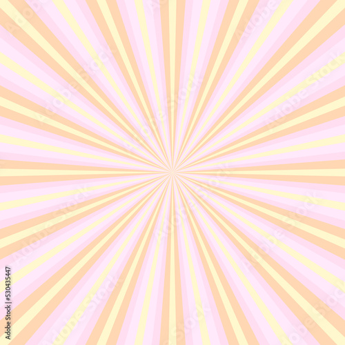 Rays vector beams element. Sunburst vintage shape. Radiating radial lines. Ab...