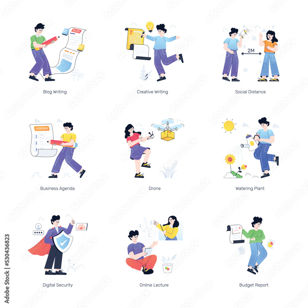 Flat Corporate Illustrations Characters
Flat Corporate Illustrations Characters