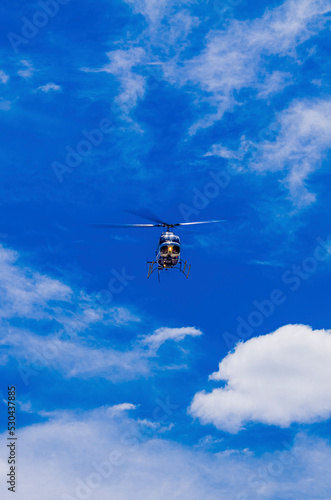 Helicopter in Flight in Johnson City Tennessee