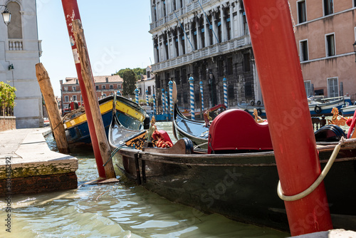 Canvas Print Venice Italy Waterway Gondola