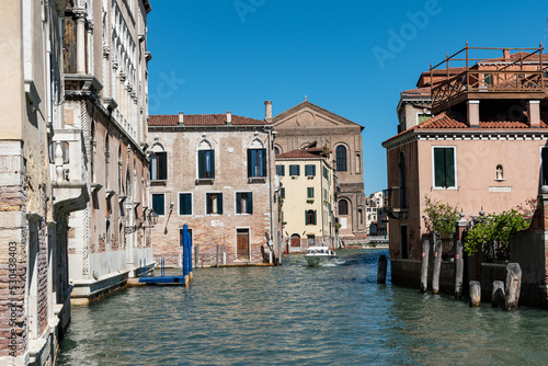 Photo Venice Italy Waterway