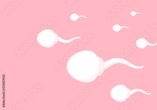 Sperm cartoon vector. Sperm icon. Vector concept illustration for design.