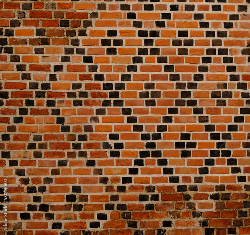 Fényképezés Decorative diamond pattern brickwork
