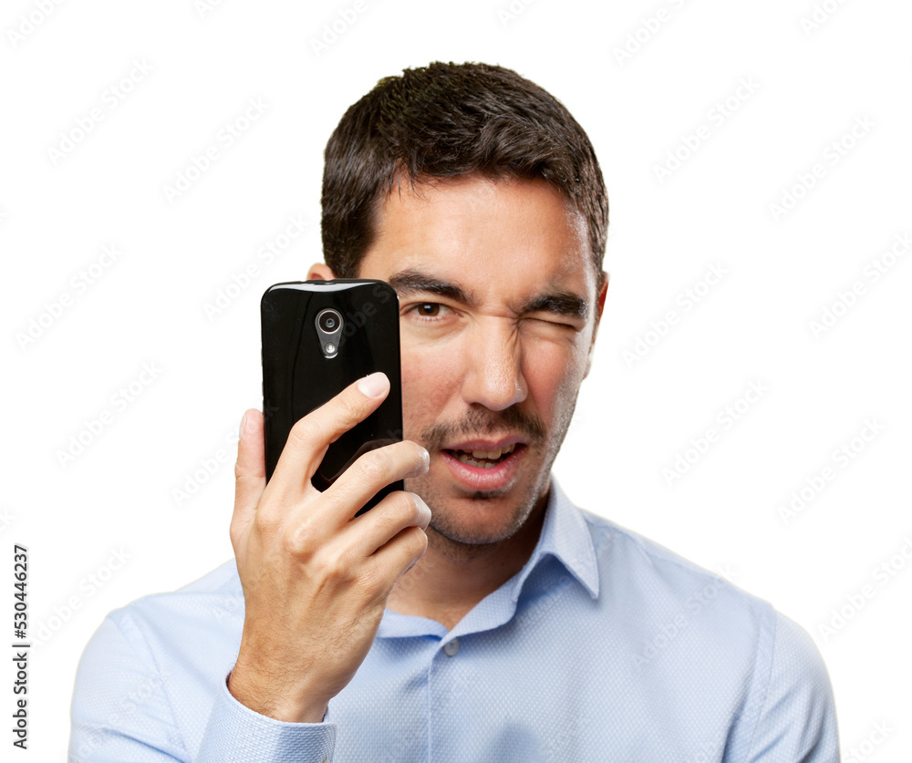 Young taking pictures with mobile phone Young taking pictures with mobile phone