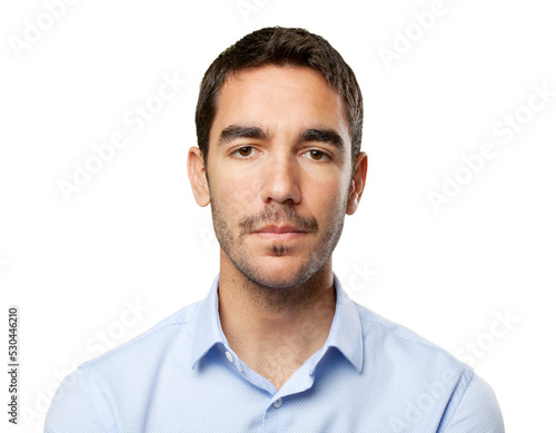 Close up of a serious young man © agongallud