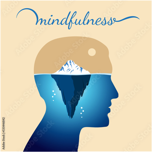 human unconscious. benefits of meditation. self-knowledge. mindfulness. iceberg