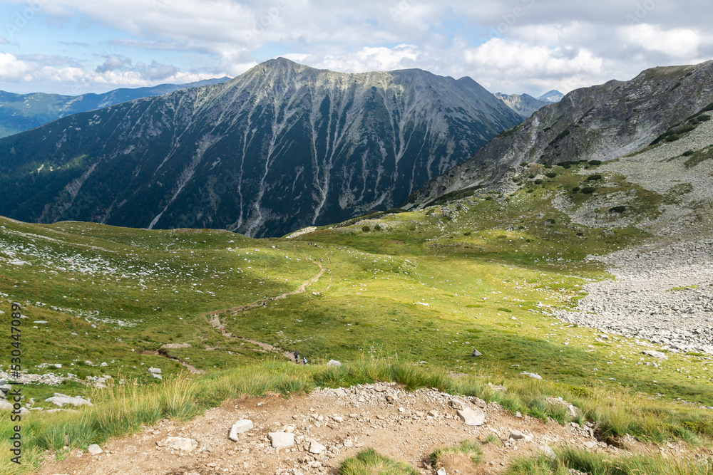 Summer view of Pirin Mountain near Vihren Peak, Bulgaria Summer view of Pirin Mountain near Vihren Peak, Bulgaria