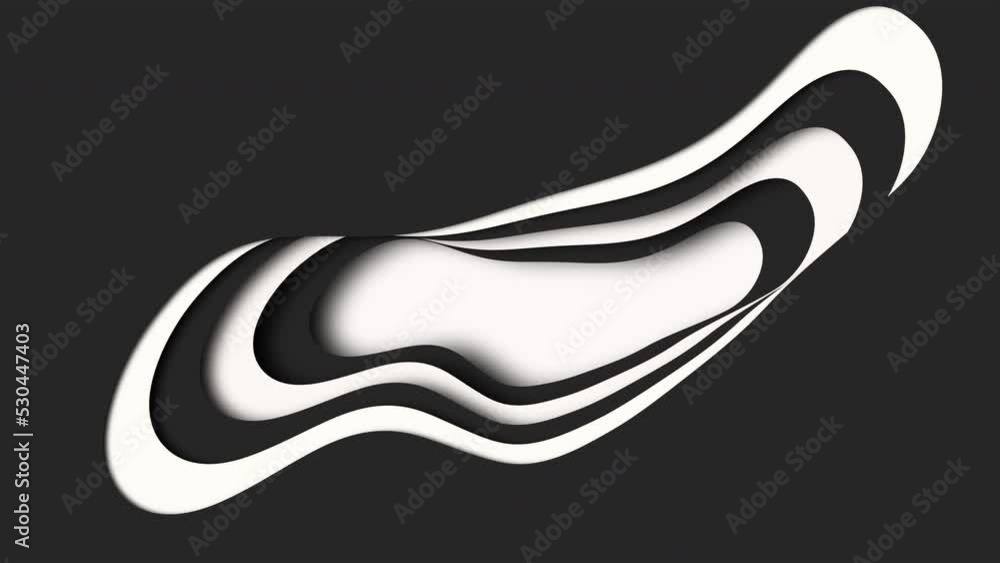 Black and white plastic paper cut waves pattern, motion abstract business, layout and corporate style background Black and white plastic paper cut waves pattern, motion abstract business, layout and corporate style background