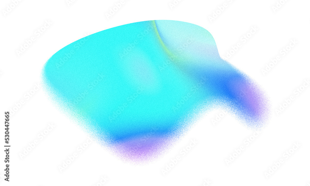 Abstract Grainy and Blurry Shape. Trendy Form with Transparency. Abstract Grainy and Blurry Shape. Trendy Form with Transparency.