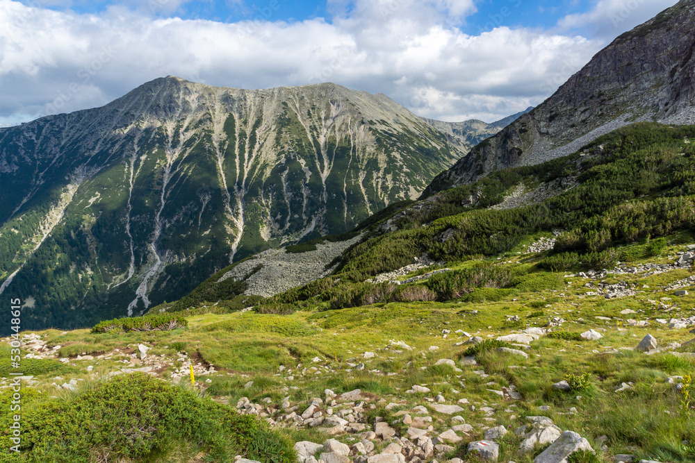 Summer view of Pirin Mountain near Vihren Peak, Bulgaria Summer view of Pirin Mountain near Vihren Peak, Bulgaria