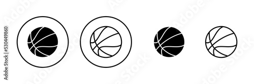 Basketball icon vector. Basketball ball sign and symbol