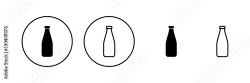 Bottle icon vector. bottle sign and symbol
