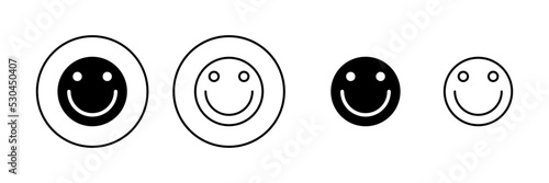 Smile icon vector. smile emoticon icon. feedback sign and symbol